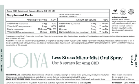 Less Stress Micro-Mist Oral Spray